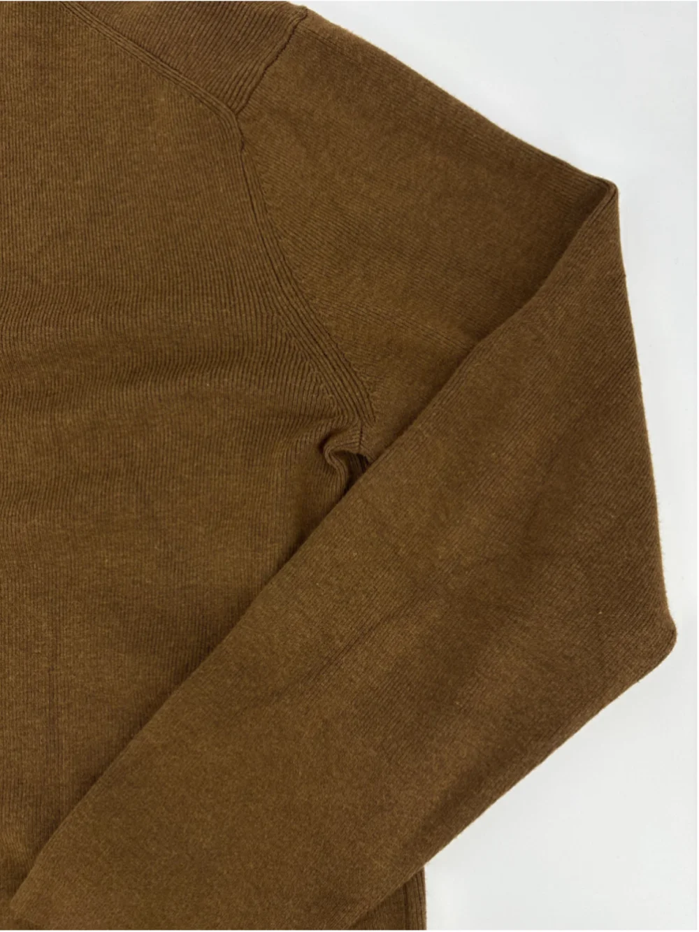 Men's Hickey Freeman Chocolate Brown 1/4 Quarter Zip Pullover Knit Sweater XL
